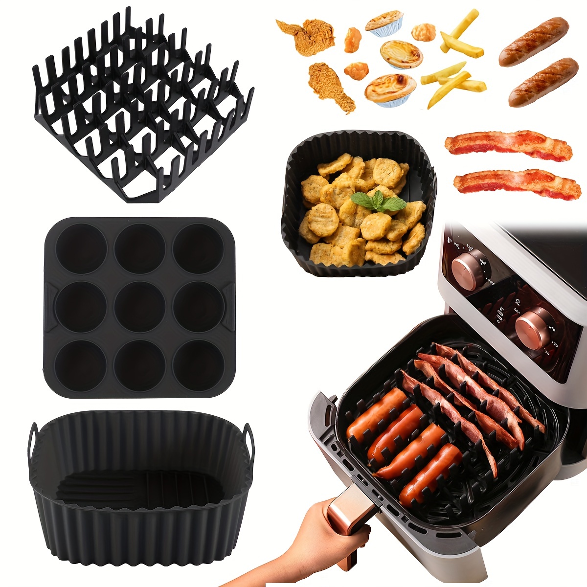 Hot Air Fryer Accessories Xl Deep Fryer Accessories - Temu
