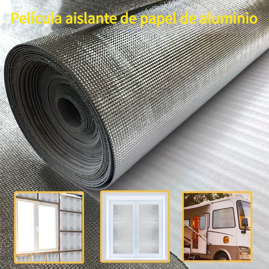 Hoja de aislamiento de papel de aluminio adhesivo para aire