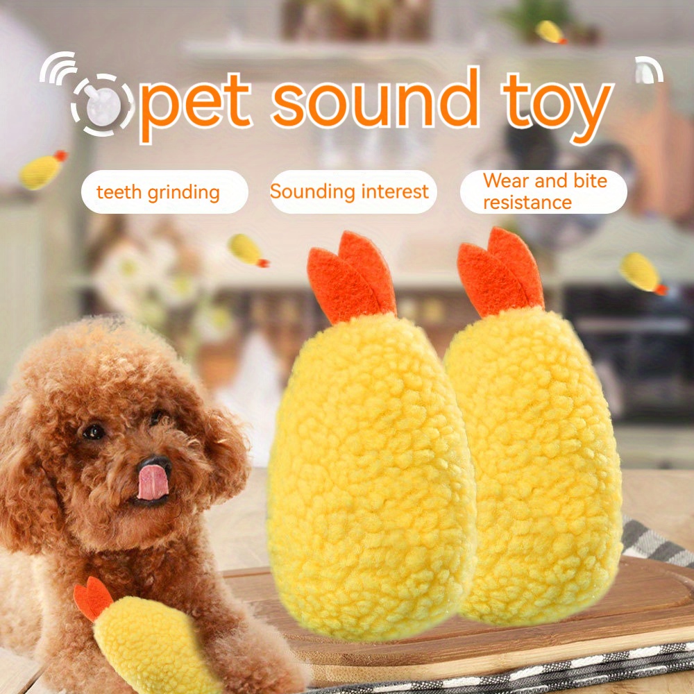 Butter Croissant Design Pet Sound Plush Toy, Dog Toys, Snuffle Dog