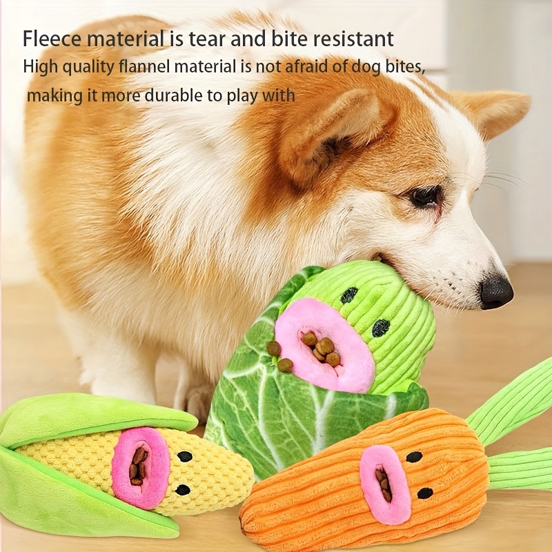 Bite Me Vegetable Nosework Dog Toy - Cabbage