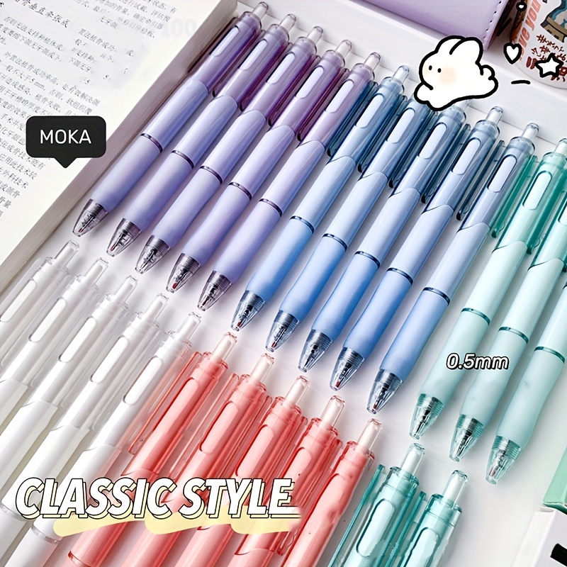 72 Pieces Multi Color Retractable Pen Plush Pom Pom Pastel - Pens - at 