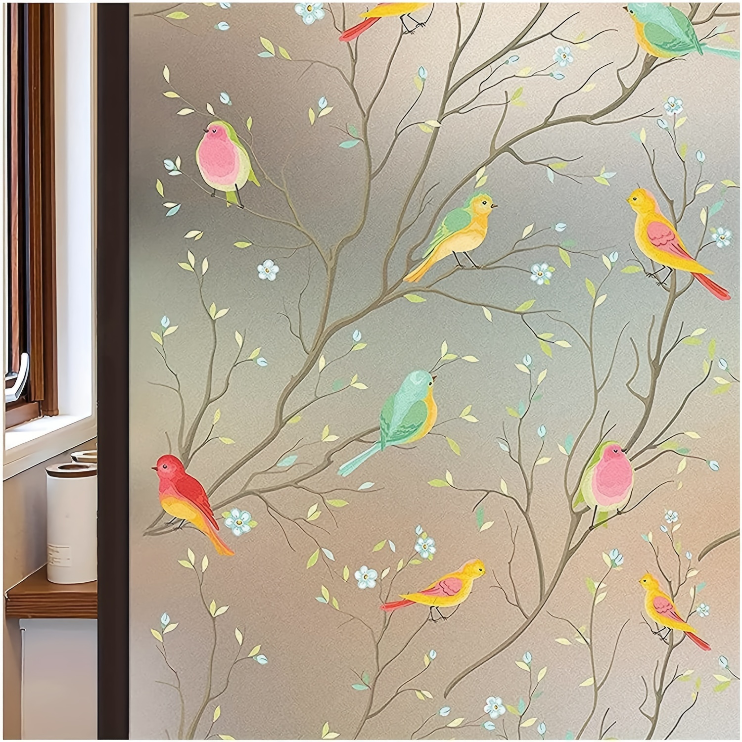 Anti-Collision Window Bird Stickers Decals Glass Door Protect and Save Bird  Strikes (Black)