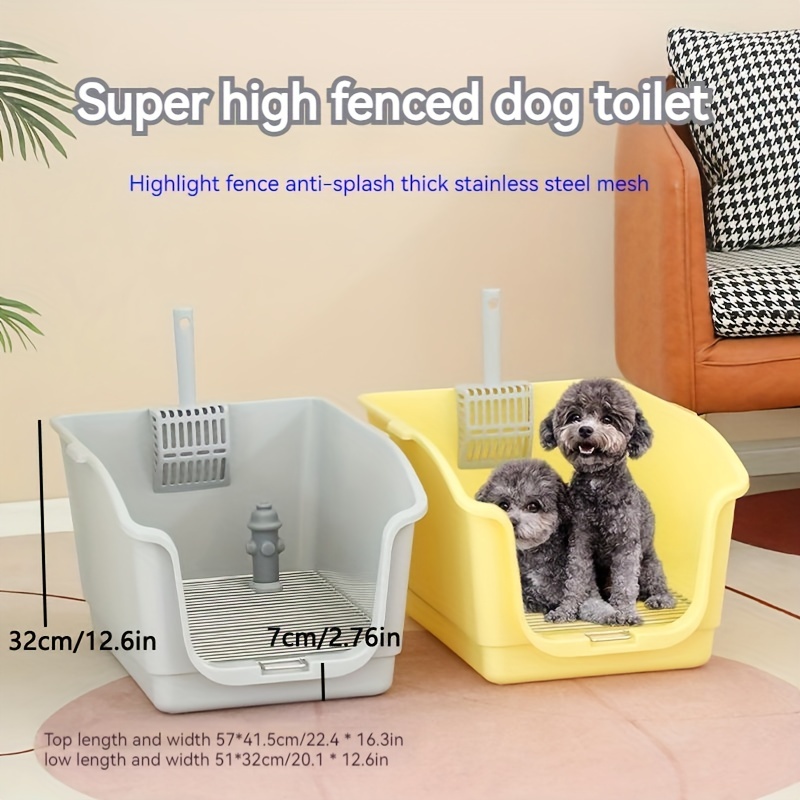 Inodoro para perros, inodoro para entrenamiento de perros en interiores  para mascotas, soporte para almohadilla para l para perros pequeños Rosado