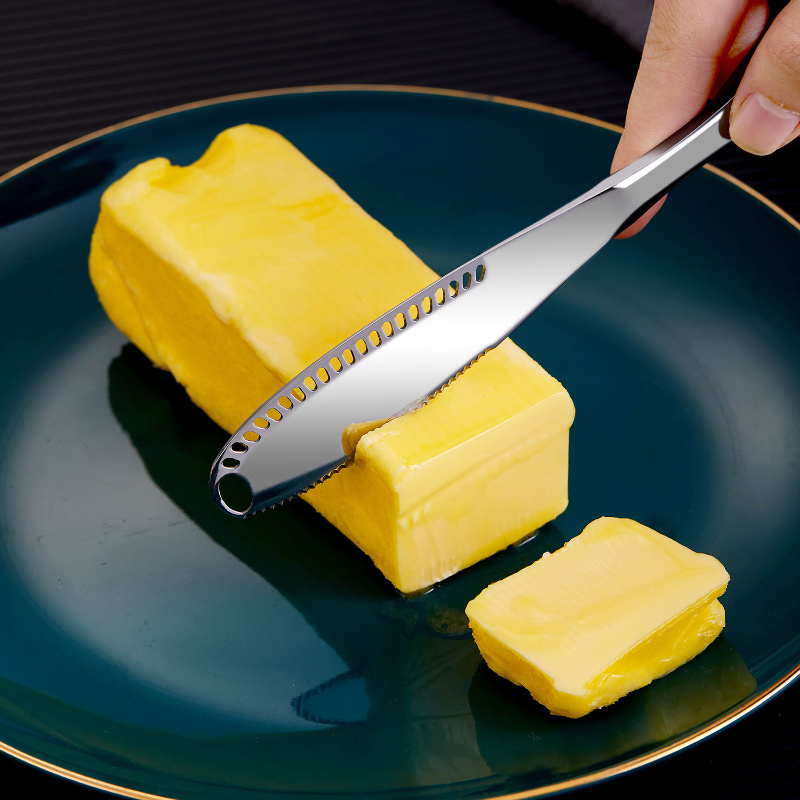 2Pcs Butter Spreader Knife, Stainless Steel Butter Knife Spreader Heated Butter  Knife and Grater with Serrated