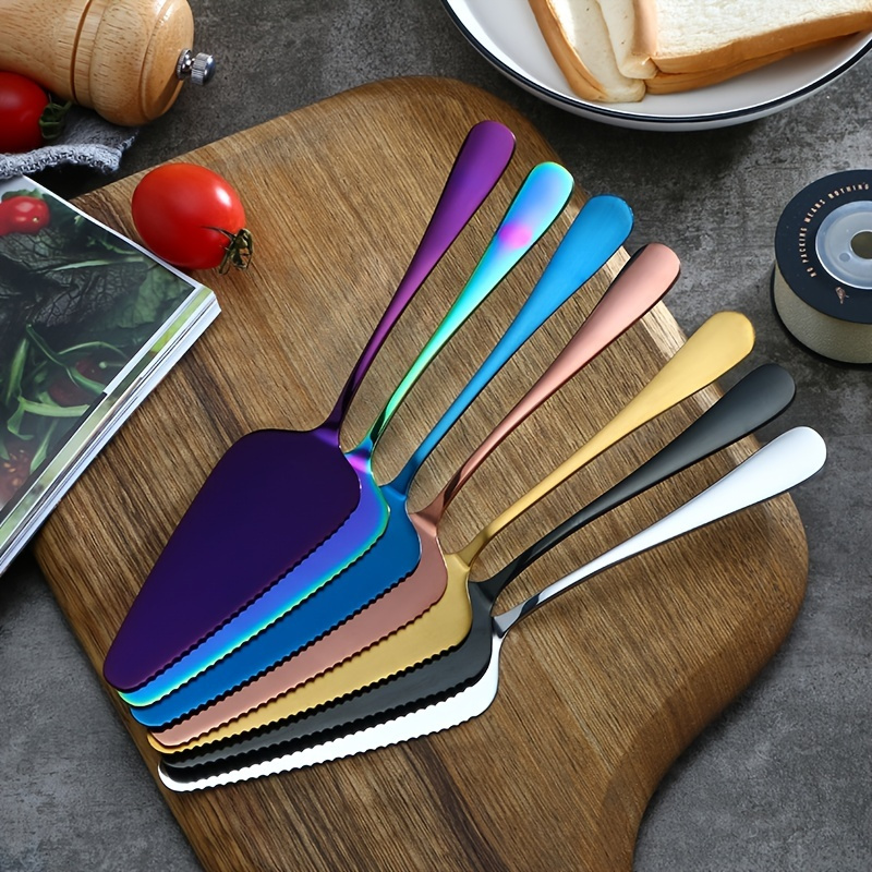 Pushable Plastic Cake Cutting Shovel Chocolate Cake Spoon - Temu