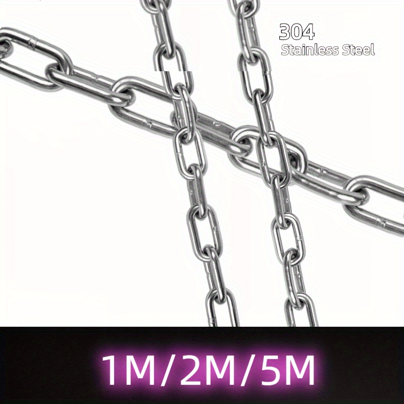 1meter Stainless Steel Love Heart Link Chain - Temu