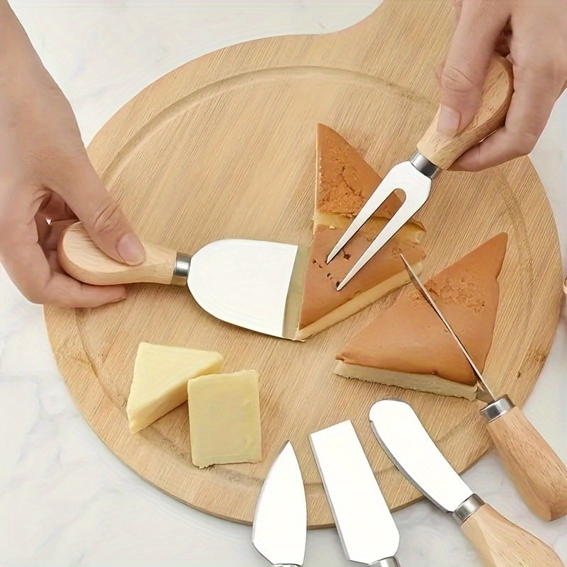 Comprar Cuchillos de acero inoxidable para queso, rebanador de queso con  mango de madera de bambú, 1 ud.