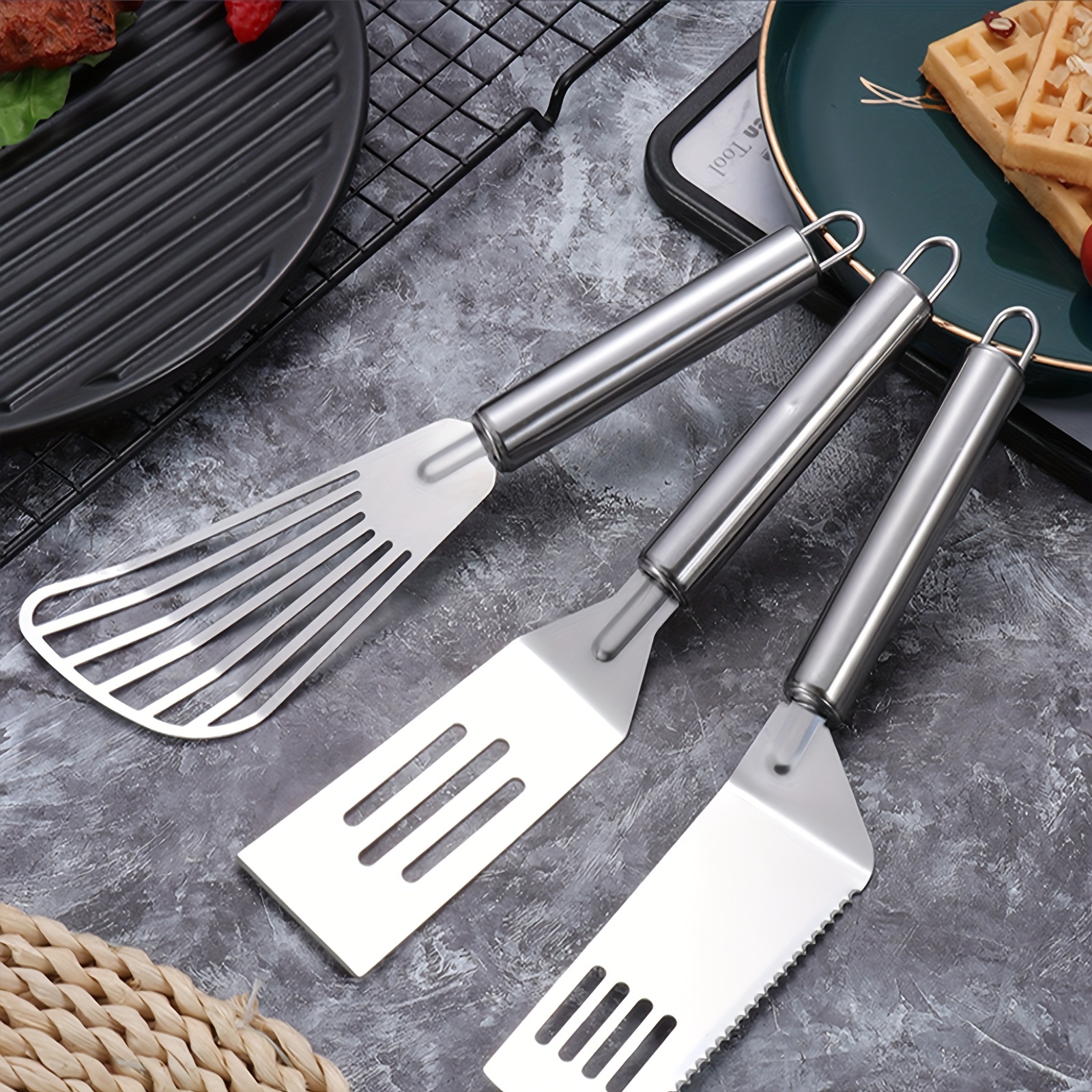 3pcs/set Pelle Cuisine Pelle À Brûler En Plaque Fer - Temu France