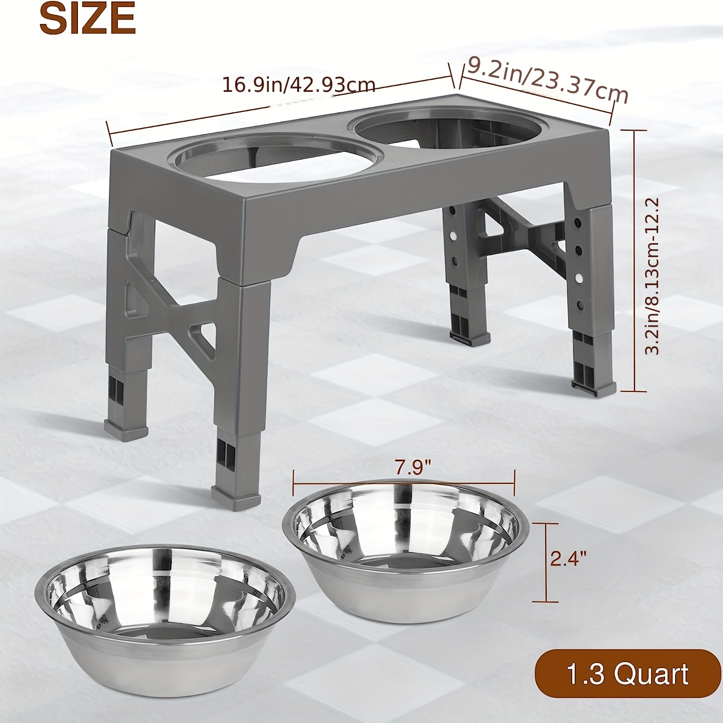 Raised Pet Bowls With Stand: Multifunctional Tilted Ceramic - Temu