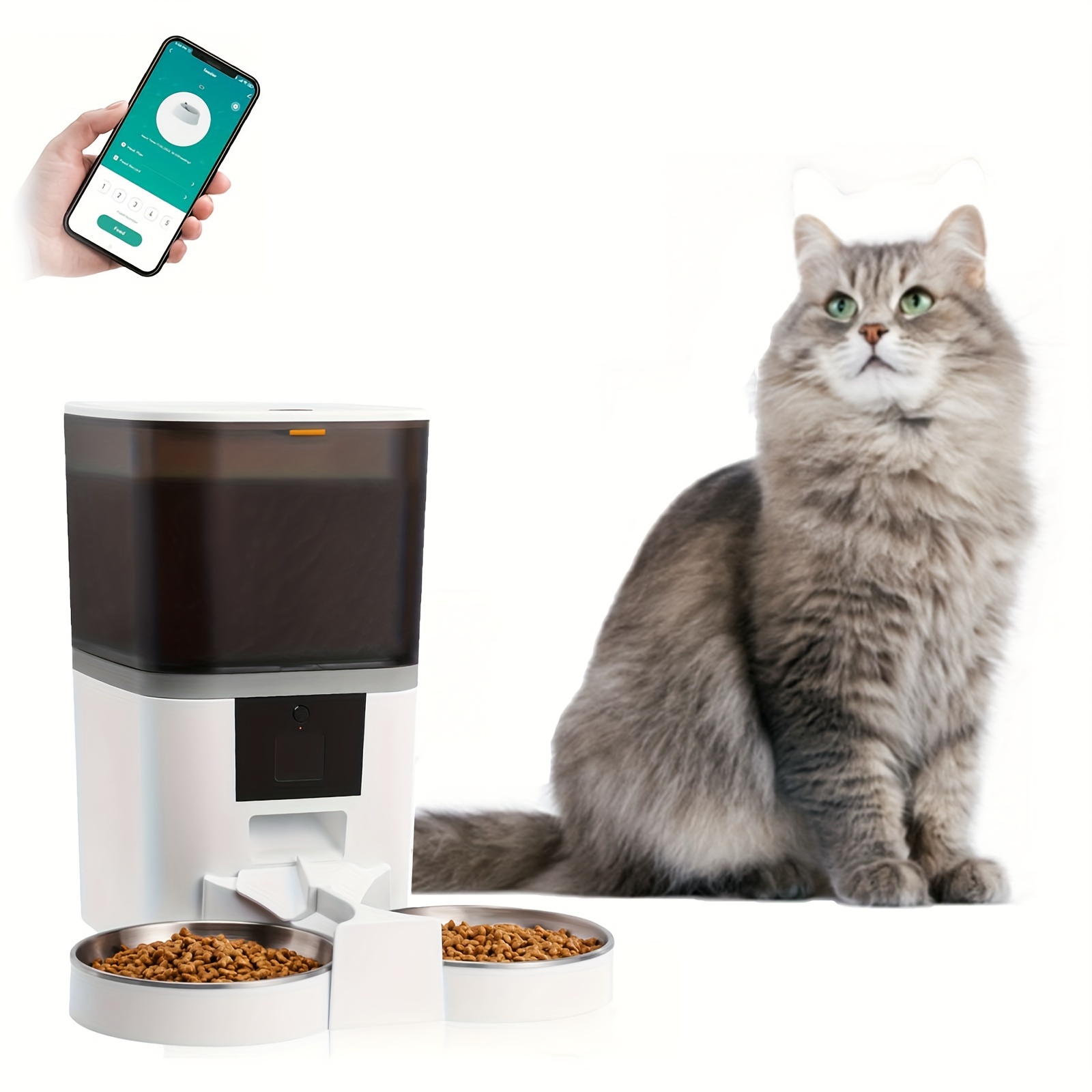 Eif Automatic Pet Feeder Automatic Pet Feeder Smart Food - Temu