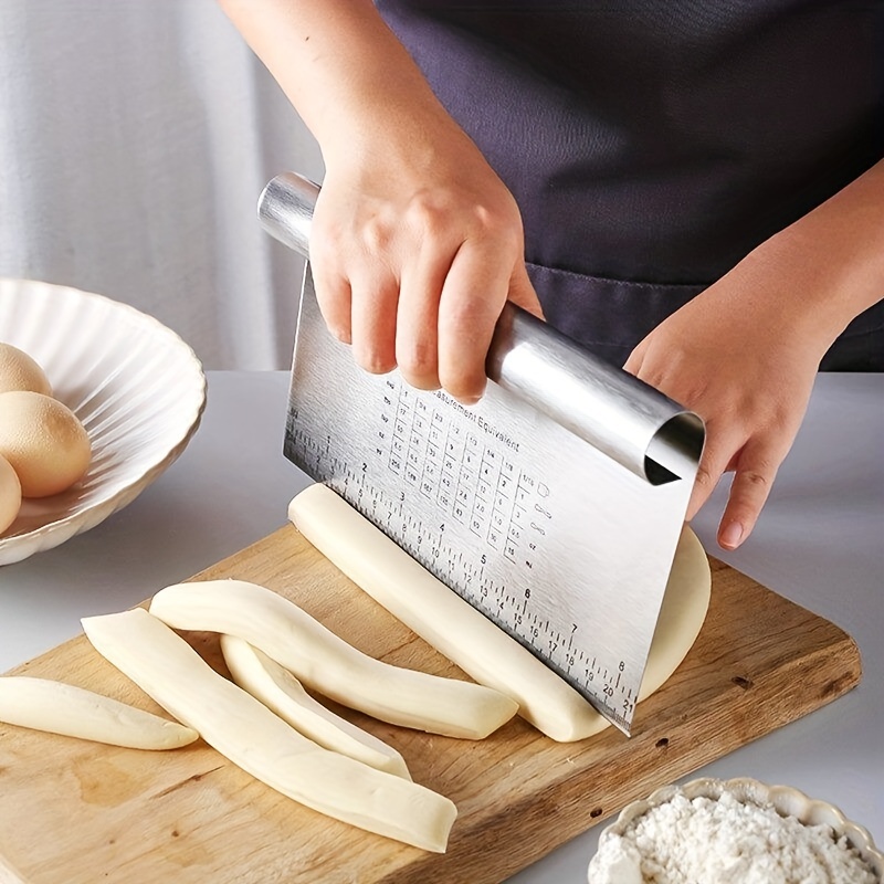 Pampered Chef Chopper Scraper Dough Cutter Pastry Kitchen Tool Stainless  Steel