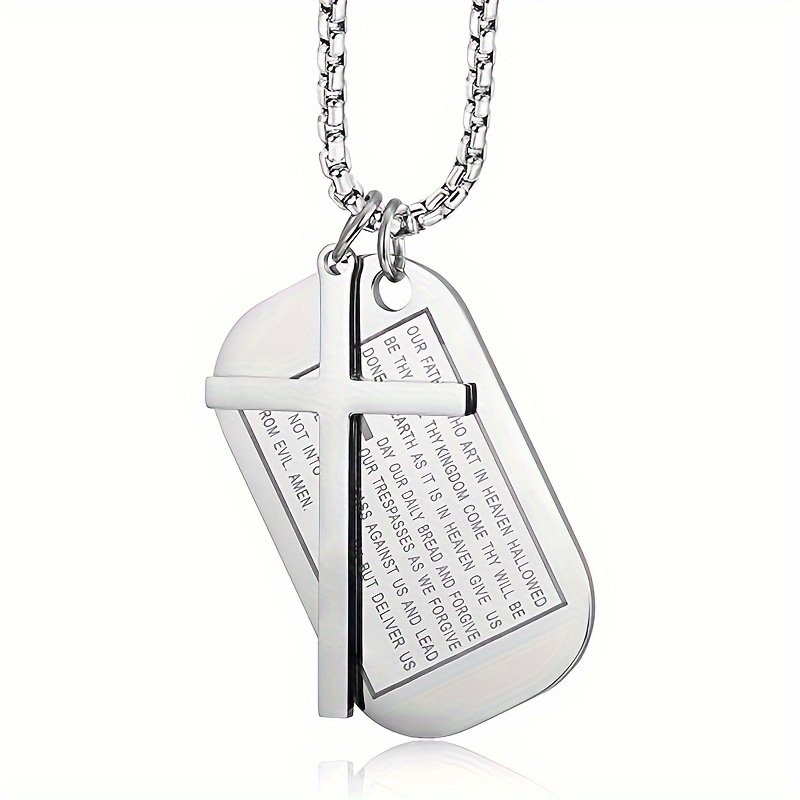 Dog Tags Necklaces Men - Temu