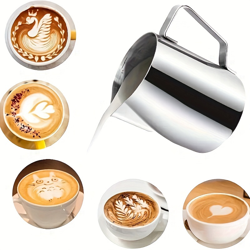 Milk Frothing Pitcher 32oz,Espresso Steaming Pitcher 32oz,Espresso Machine  Accessories,Milk Frother Cup 32oz,Milk Coffee Cappuccino Latte  Art,Stainless Steel Jug - Kitchen Parts America