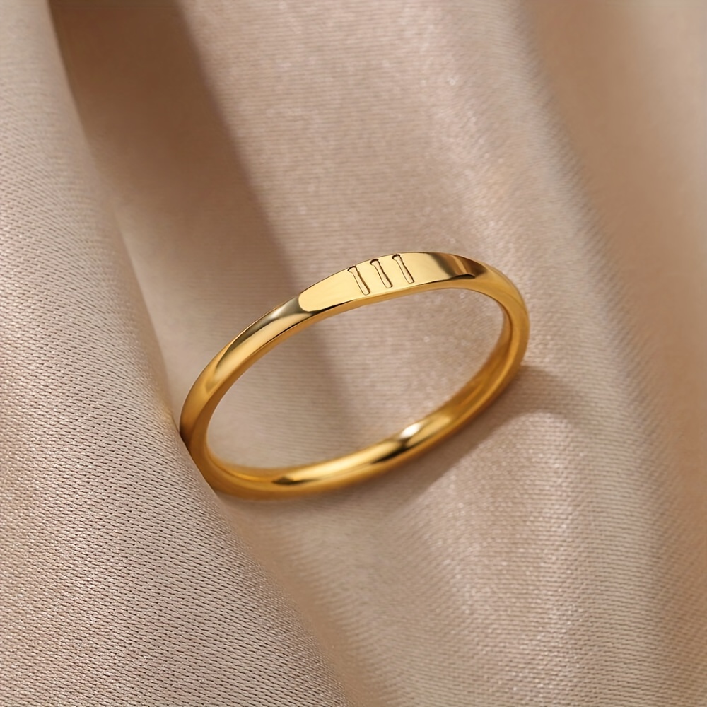 Gold ring simple hot sale design for male