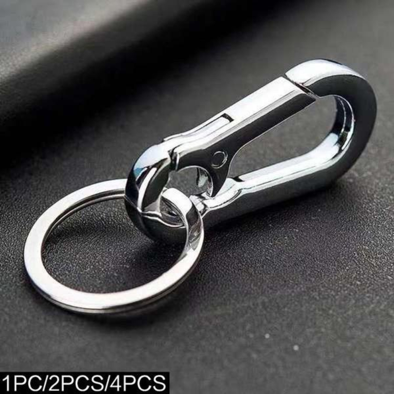 China 3pcs Heavy Duty Belt Key Holder with 6pcs Metal Key Rings, Stainless Steel Black Men Keychain Tactical Key Holder Clip, Men's, Size: Small
