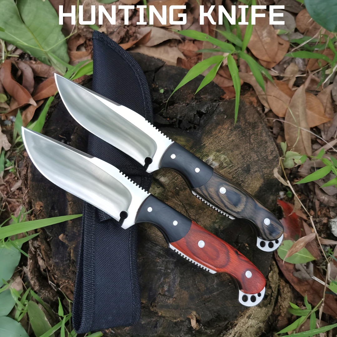 Durable Hunting Knife With Antler Handle And Vegetable - Temu