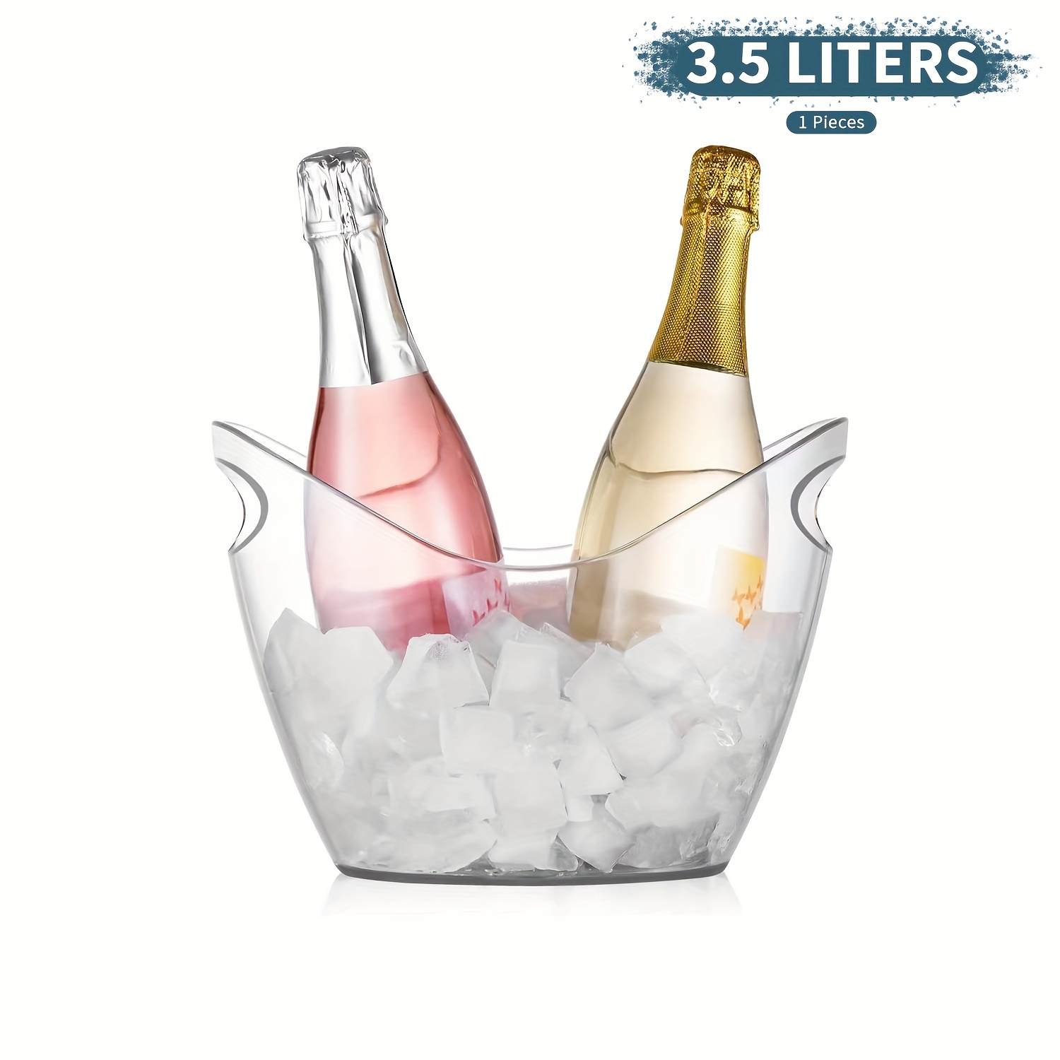 White Ice Bucket Wine Cooler Acrylic - Moet - 3 liters