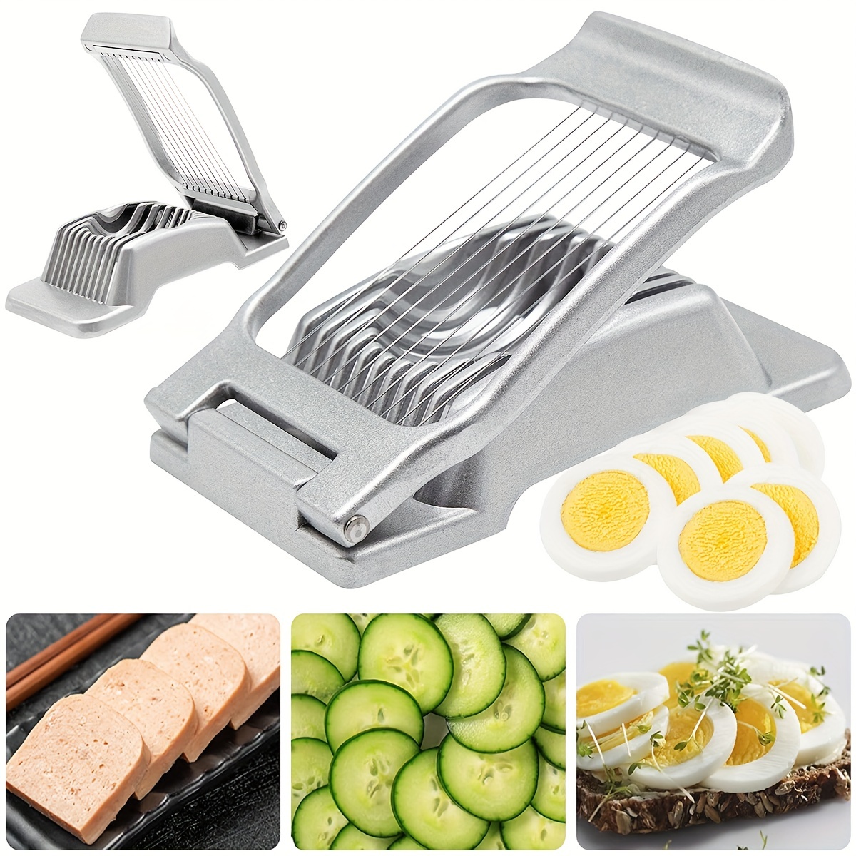  1PCS Stainless Steel Food Cutter Egg Chopper Hard Boiled Egg  Slicers Fruit Cube Cutter Salads Cutters Tomato Cutter Potato Cutter : Home  & Kitchen