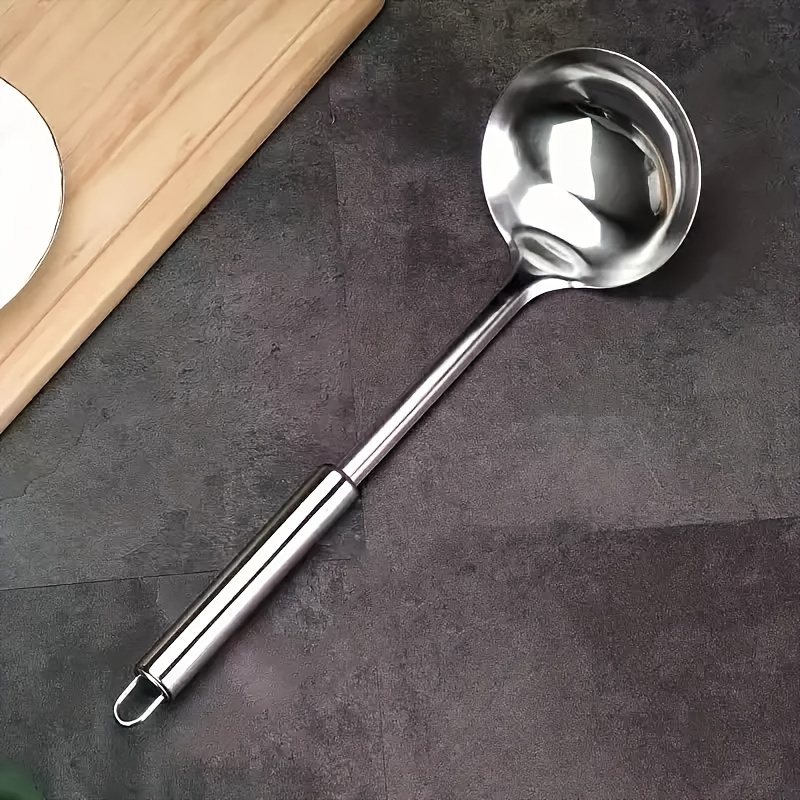 Kitchen Utensils Accessories 2 In 1 Long Handle Soup Spoon Kitchenware  Strainer Kitchen Cooking Tools Gadgets Supplies - AliExpress
