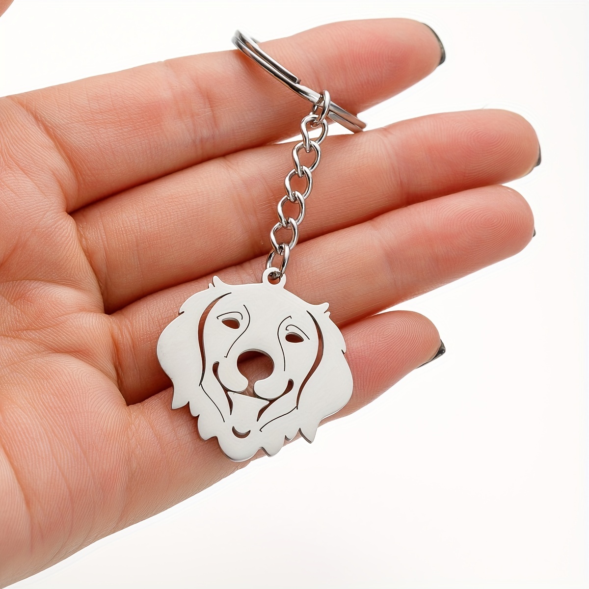 WEVENI Acrylic French Bulldog Keychain Pet Keyring Jewelry For Women Girl  Bag Car Wallet Charms