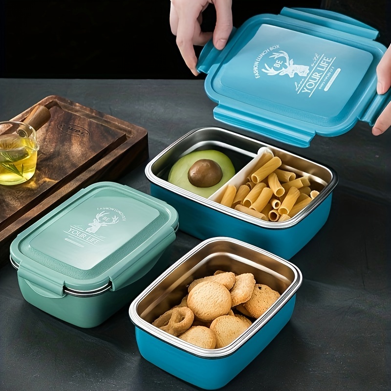 1pc, Insulated Lunch Box, 430ml/14.5oz Stainless Steel Bento Box, Round  Cylindrical Food Container For Soup, Porridge And More, For School Students  An