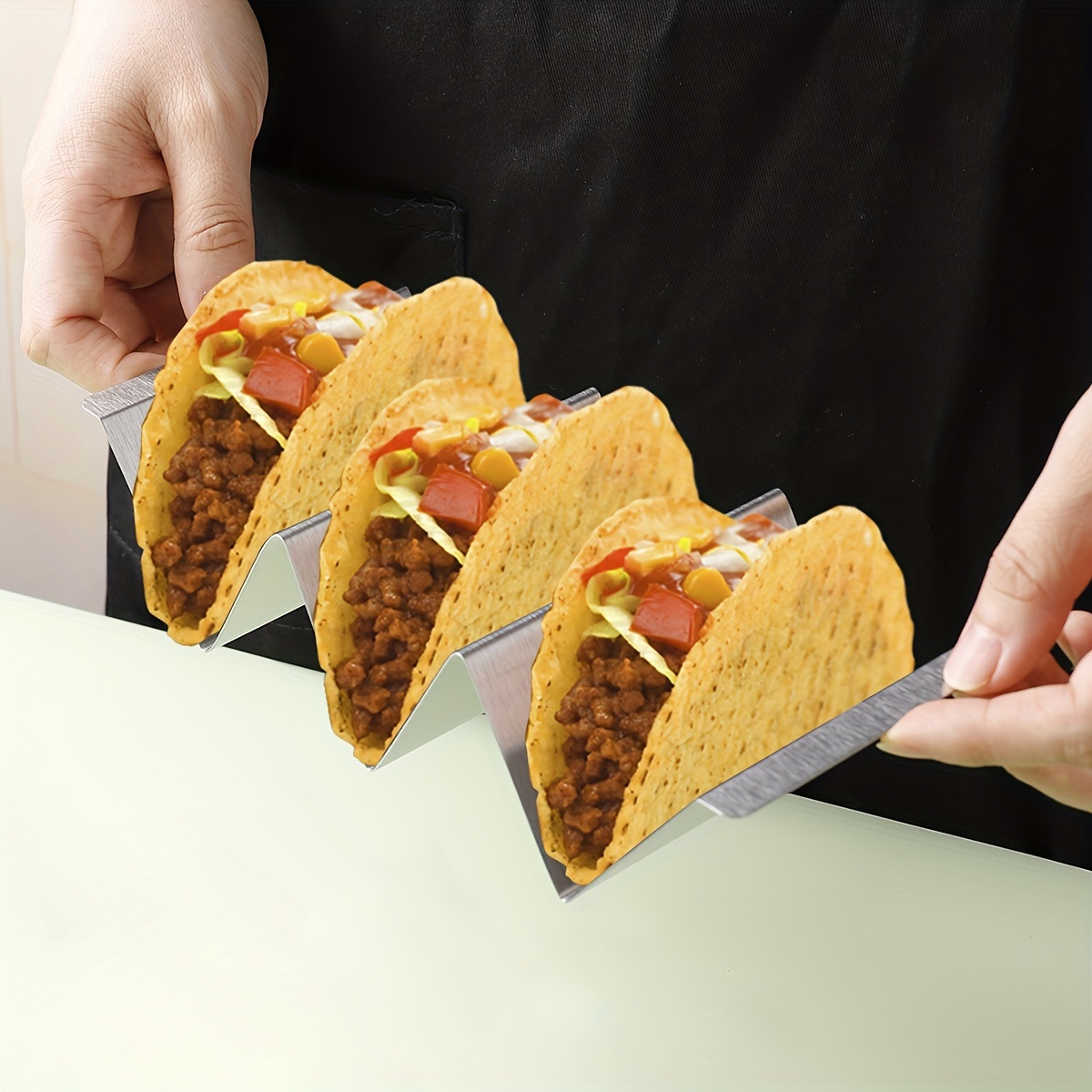 Taco Holder Stand For Thin Tortilla, Corn Tortilla, And Pancake