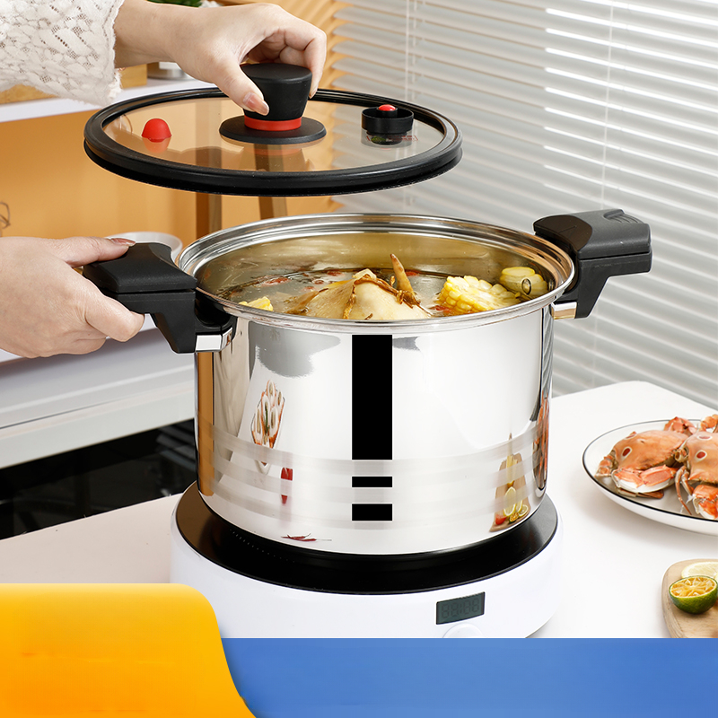 1pc Large Capacity Patented Design Kitchen Multi-Functional Double-layer  Electric Cooker With Steamer 3.5L Stainless Steel Split Cooking Pot