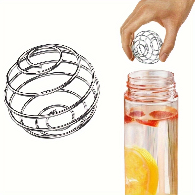 5pcs 10pcs Stainless Steel Spring Ball Mixing Wire Whisk Ball for Shaker  Cup Bottle Mixer Blender Ball for Mixing Protein Shakes, Drinking (5pcs)