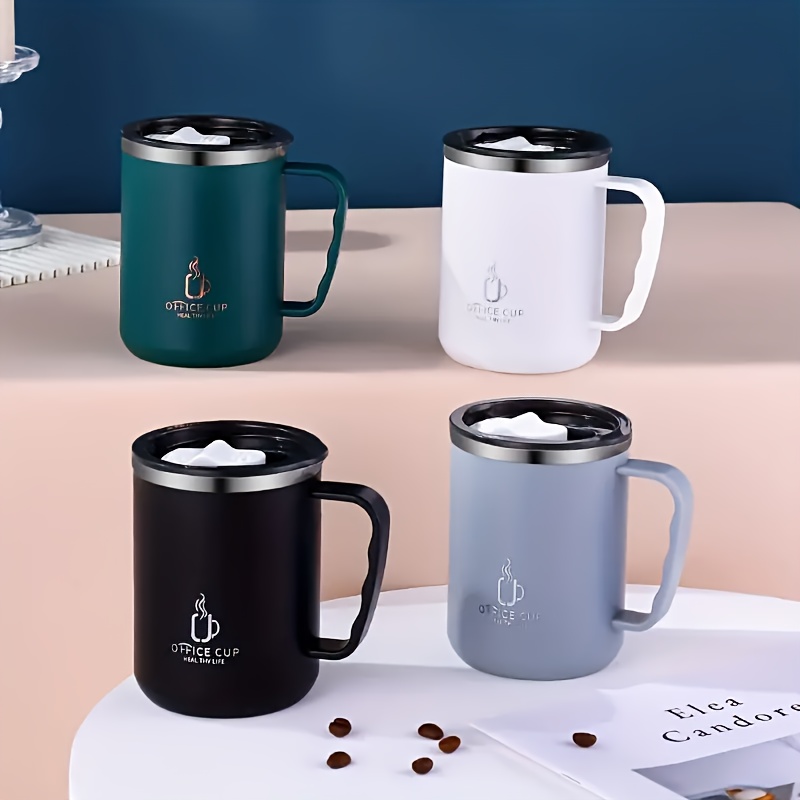 Vacuum Cup Insulated Coffee Mug With Leak Proof Screw Lid - Temu