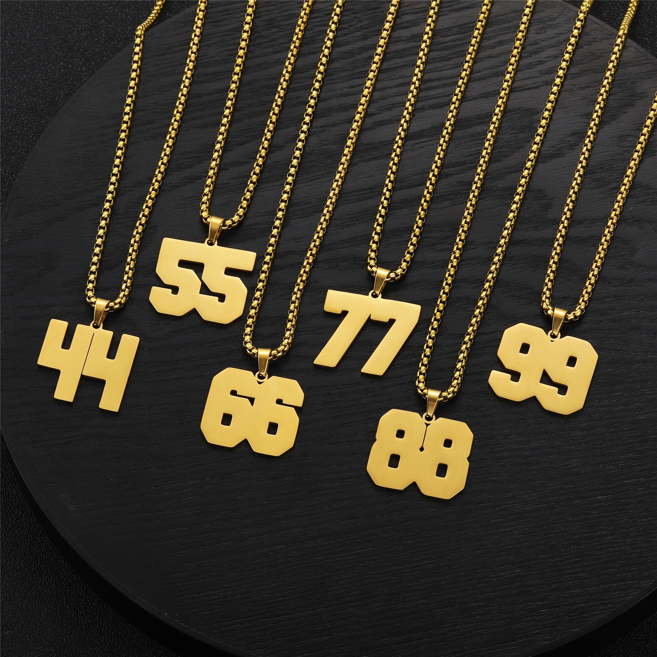 Number Charm Small, Number Charms 55, Birthday Charms, Number Pendant