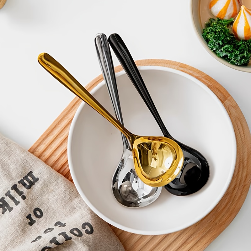 Restaurant Kitchen Accessories Banquet Equipment Tableware Ceramic Plate  Stainless Steel Stand Metal Soup Ladle Holder Gold Plated Soup Serving  Spoon for Buffet - China Soup Ladle and Stainless Steel Soup Ladle price