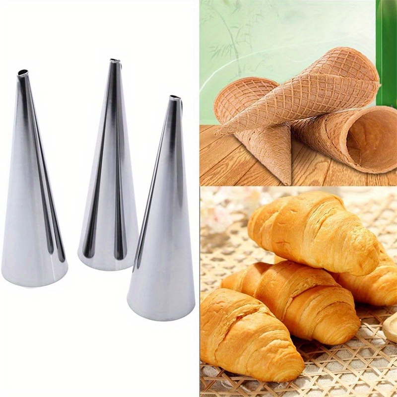 2PCS Croissant Cutter- Roller Slices Perfect Shaped Pastry Dough for  Homemade Croissants