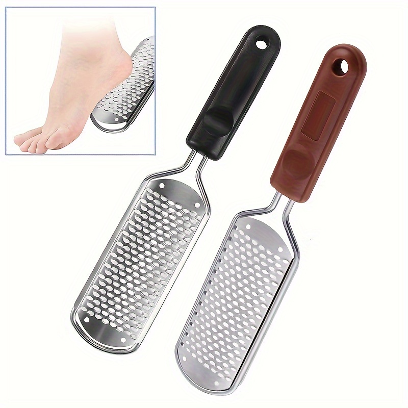 Unique Bargains Foot File Pedicure Callus Remover Stainless Steel Foot  Scrubber Remover 1PC Yellow