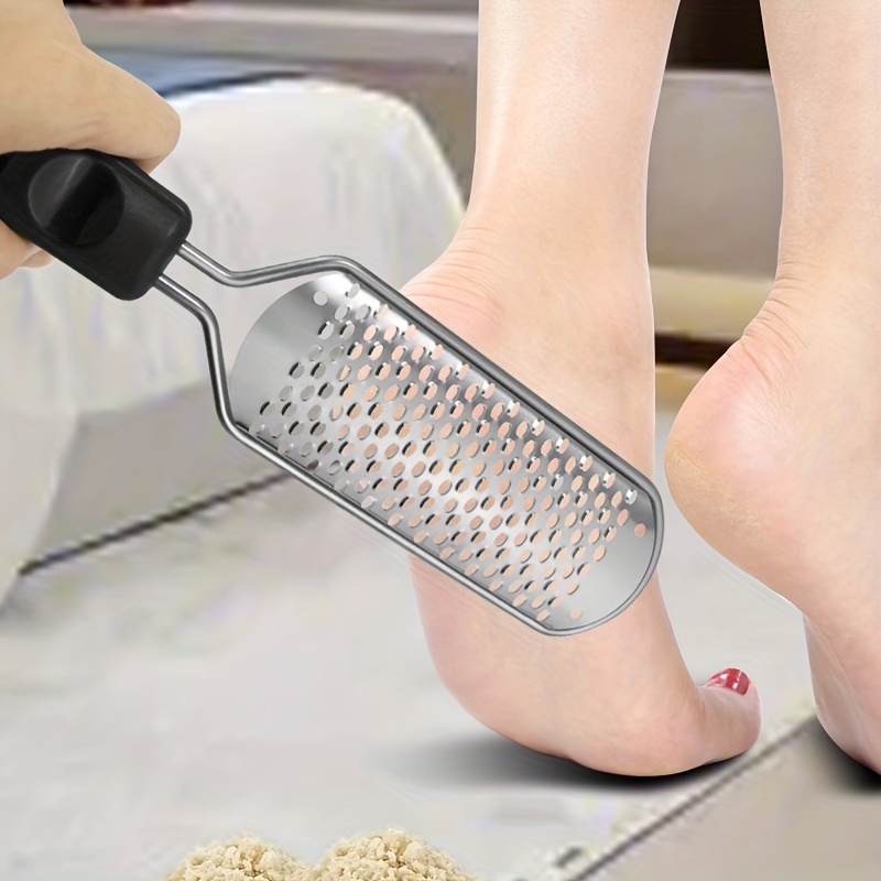 Pedicure Foot File with Strorage Box Rasp Callus Stainless Steel Hard Dead  Skin Removal Foot Scraper Grinding Grater Scrubber Wet Dry Foot Care Tool