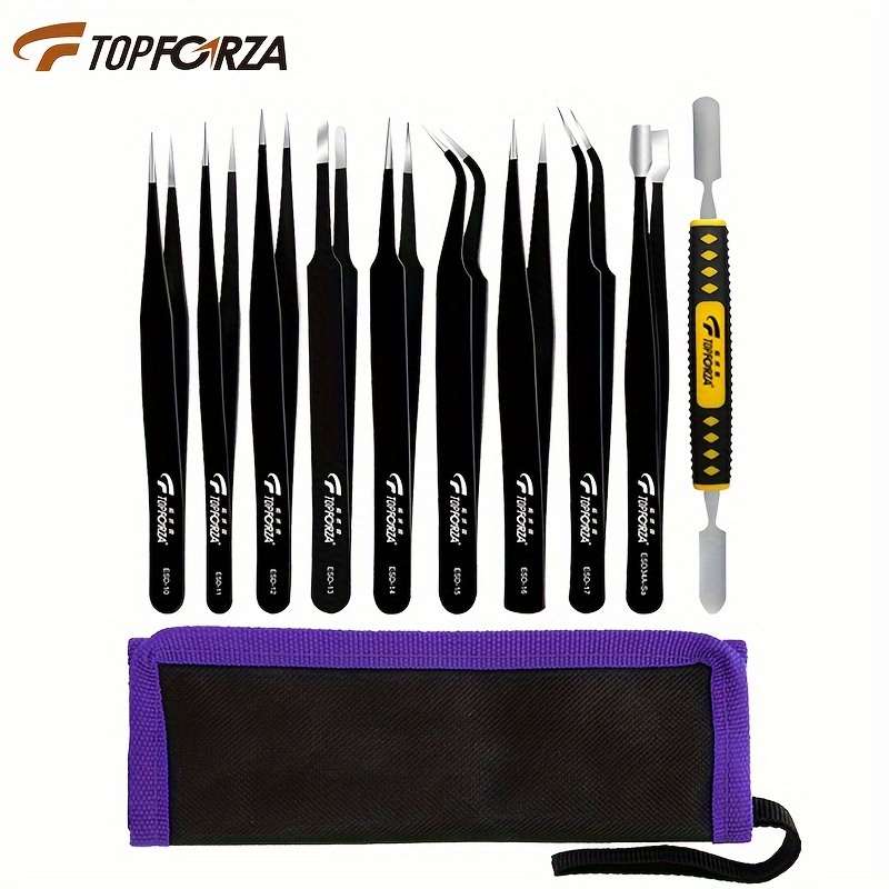 Watch Spring Bar Pliers Tool,Watch Repair Tool Kit with Durable 8 Tips  Pins,Watch Spring Bar Tweezers Bracelet Strap Band Remover Watch Link