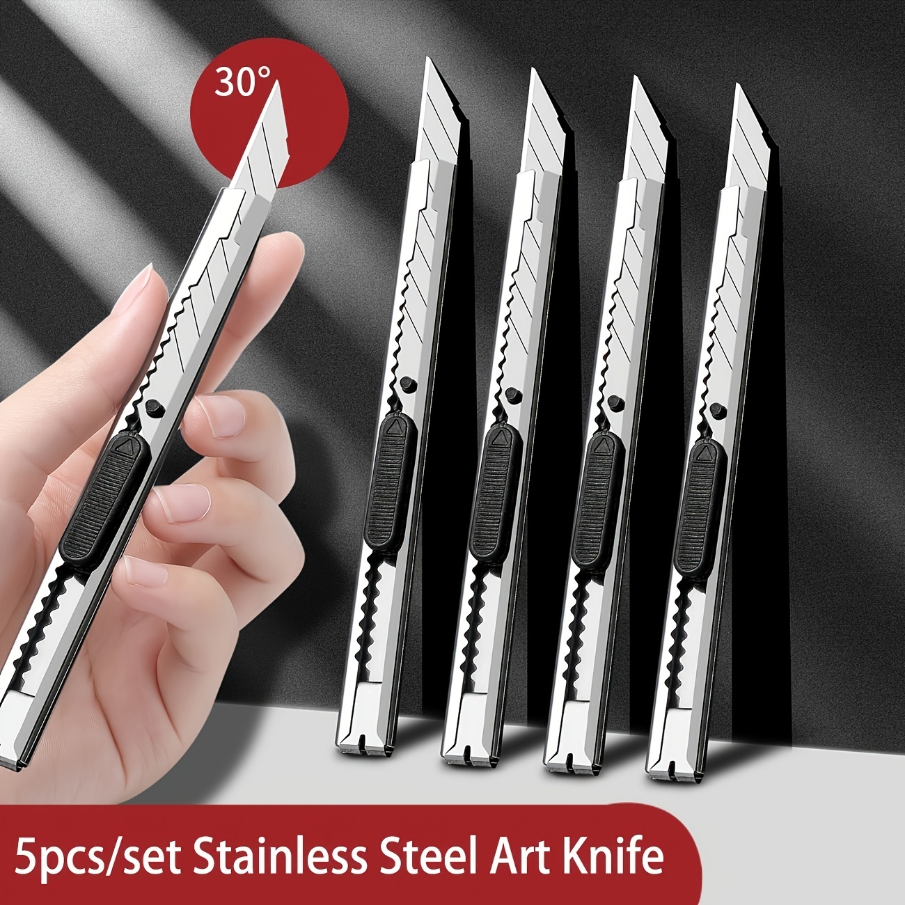 Deli Utility Knife Metal Portable Small Paper Cutter Self-Lock Design 9MM  Knife Blade School Office Art Supplies Stationery Tool - AliExpress