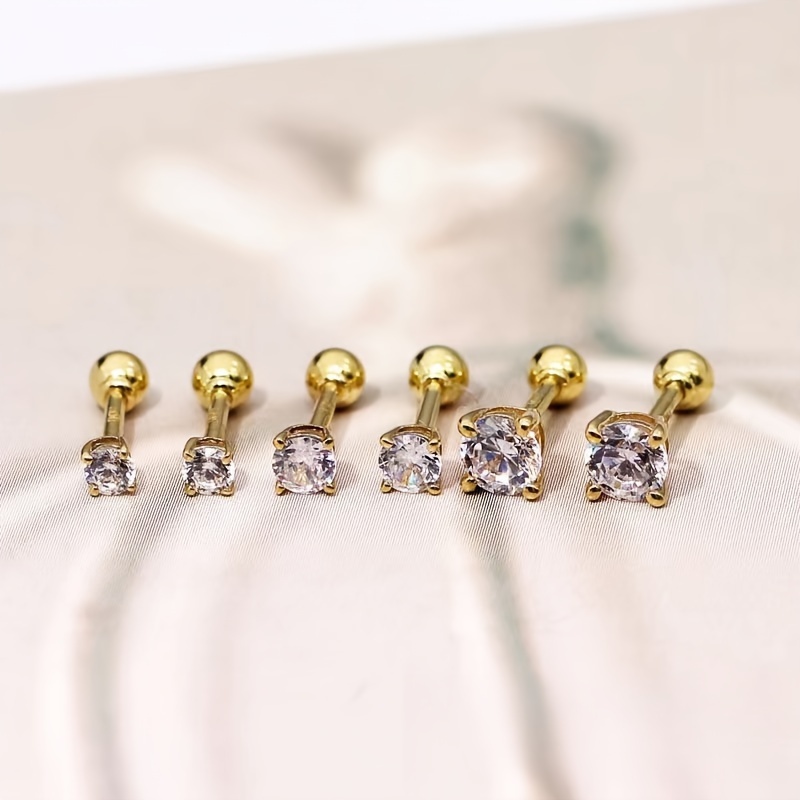 Screw Earring Backs For Diamond Studs - Temu