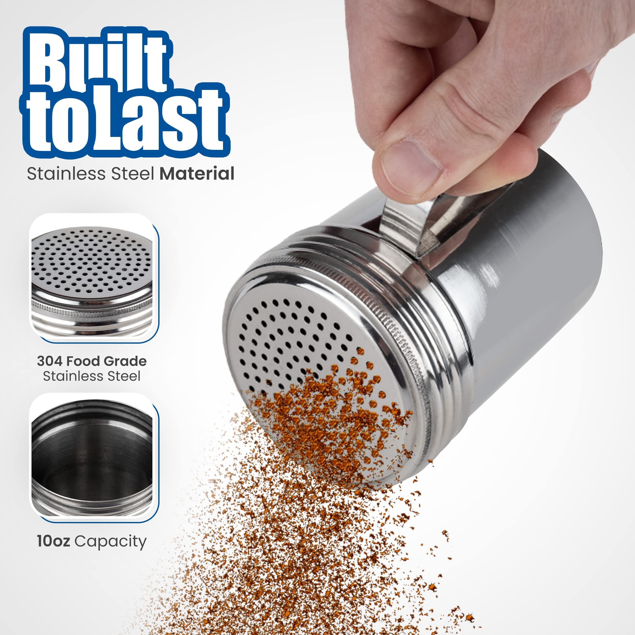 Metering Salt Shaker Press Type Dispenser Double headed - Temu