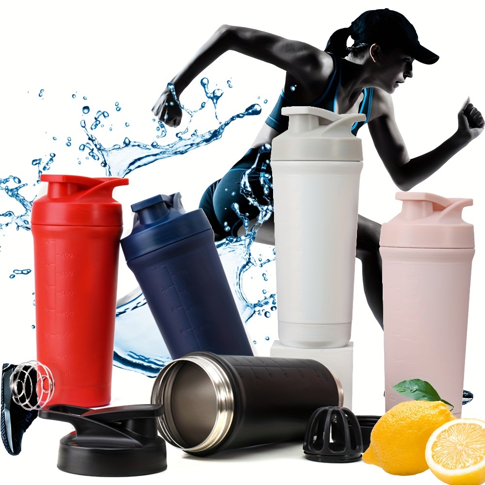500/700ml Portable Shaker Bottle with Stirring Ball Is Perfect for Protein  Shakes and Pre-workout Water Bottles
