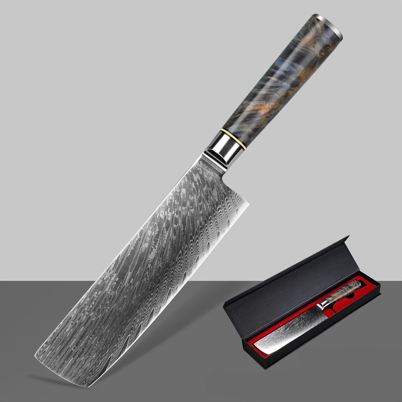 Chef Knife, Professional Kitchen Knife, Sharp Damascus Stainless Steel  Blade With High Carbon, Wood Handle, Multifunctional Knife, Kitchen Tools,  Useful Tools, Kitchen Utensils, Apartment Essentials, Ready For School,  Household Supplies - Temu