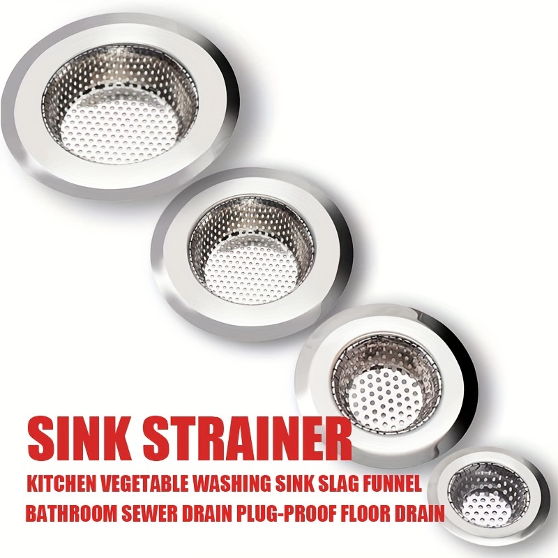 Kitchen Sink Strainer, Stainless Steel Sink Drain Strainer, Dishwasher  Safe, Kitchen Sink Strainer, Kitchen Accessories - Temu