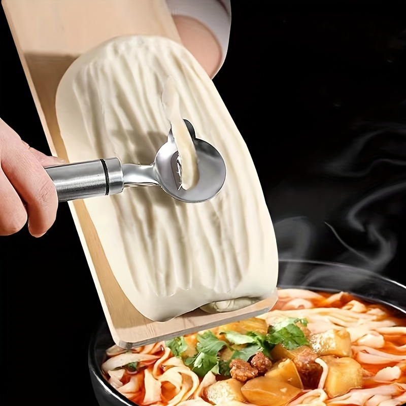 1Pc Manual Stainless Steel Spaghett Noodles Maker Knife Pressing Machine  Dough Shallot Garlic Roller Cutter Kitchen Tools