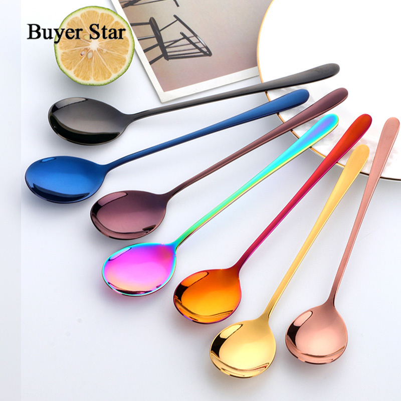  Silicone Mixing Spoon - Silicone Spoons for Cooking - Large  Heat Resistant Kitchen Spoons - 7.87 inch Dessert Ice Cream Spoon Teaspoon  Coffee Spoon Kitchen Tableware: Home & Kitchen