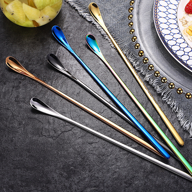 Long Threaded Cocktail Spoon Bar Mixing Spoon With 304 - Temu