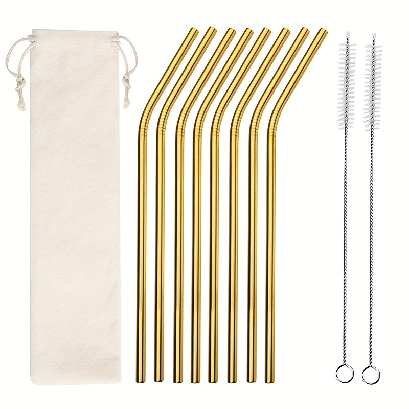 Glass Drinking Straws Bubble Acrylic Straws 5 inch Reusable Telescopic Straws Disposable Degradable Paper Straw Double Color Gold Stamping Dot Series