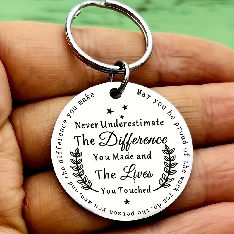 Bible Verse Keychain Inspirational Christian Gifts Religious Jewelry  Thanksgiving Baptism Bulk Stainless Steel Key Chain Gift