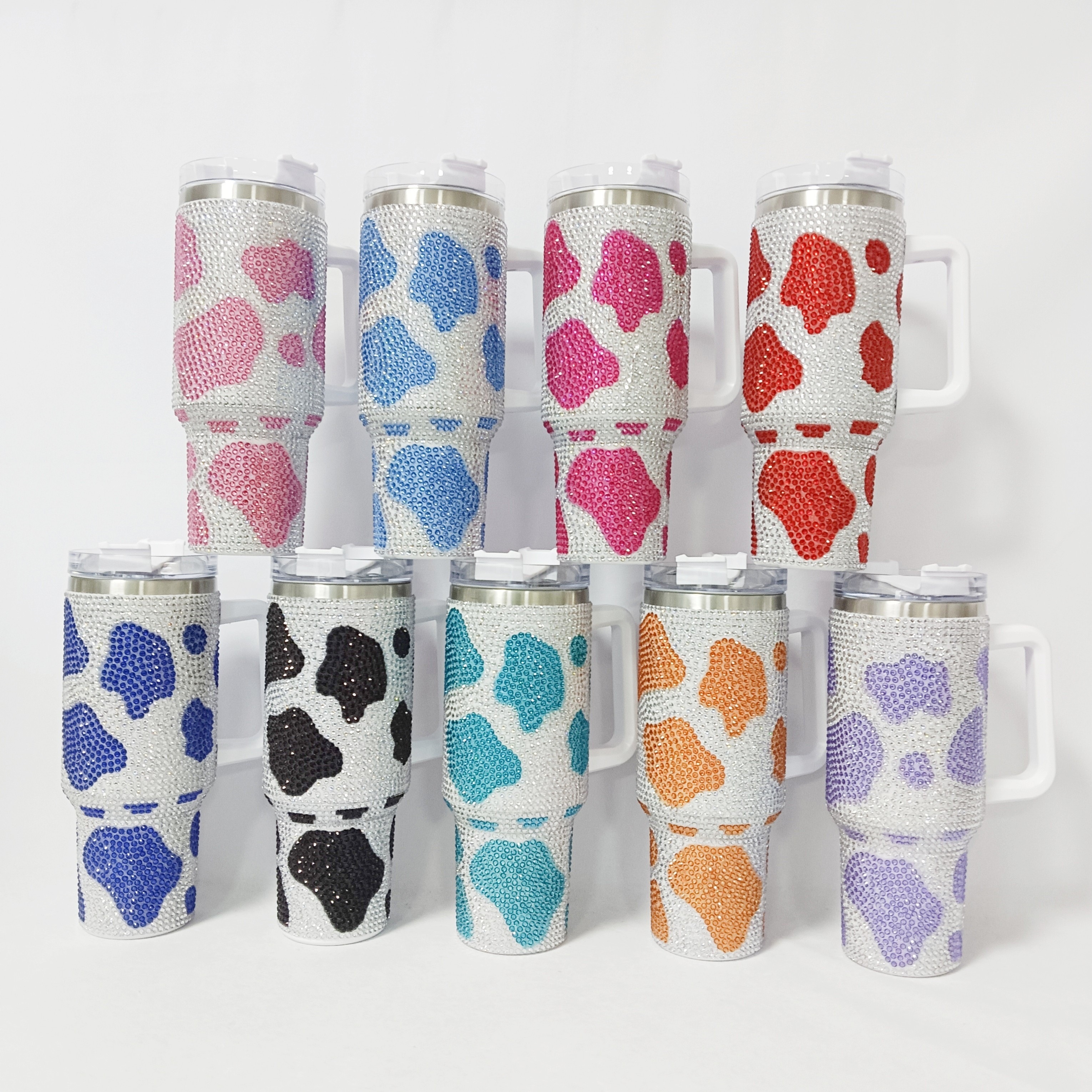 Cute Cow Print Tumbler,Cow skinny Tumbler with lid and Straw,Cow Coffee  Travel Mug Cup Water bottle,…See more Cute Cow Print Tumbler,Cow skinny