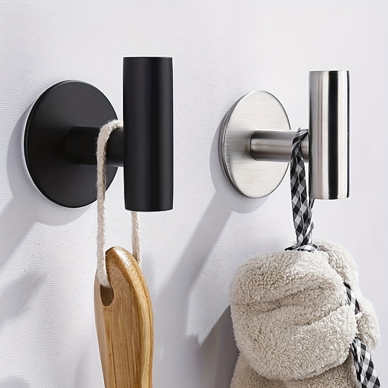 Shower Hooks for Towels Bathroom up Convenient Curved Design Rack