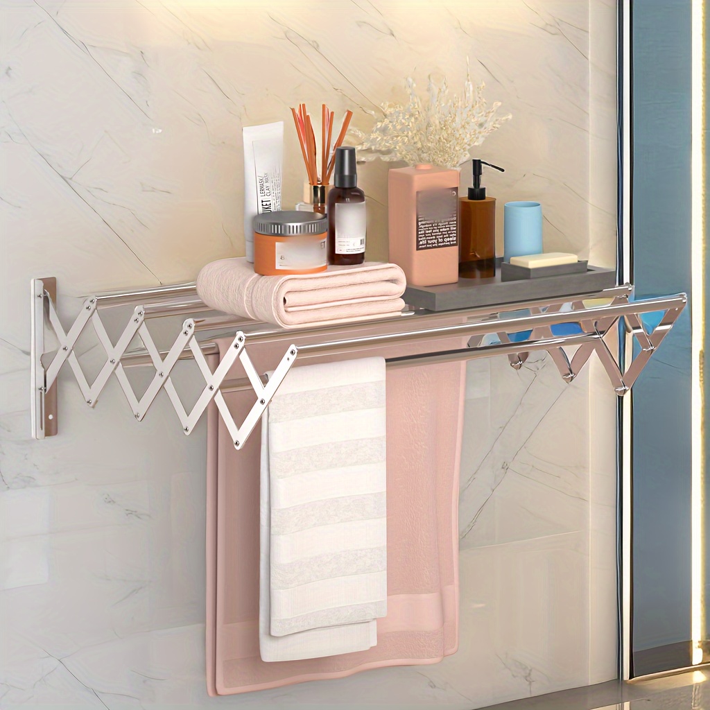 Toallero con ganchos, accesorios de baño, colgador de toalla de ducha  montado en la pared, soporte para barra de toalla para baño, cocina,  colgador de