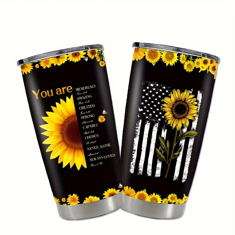 40oz Tumbler With Handle Cowhide Sunflower 40 Oz Quencher 